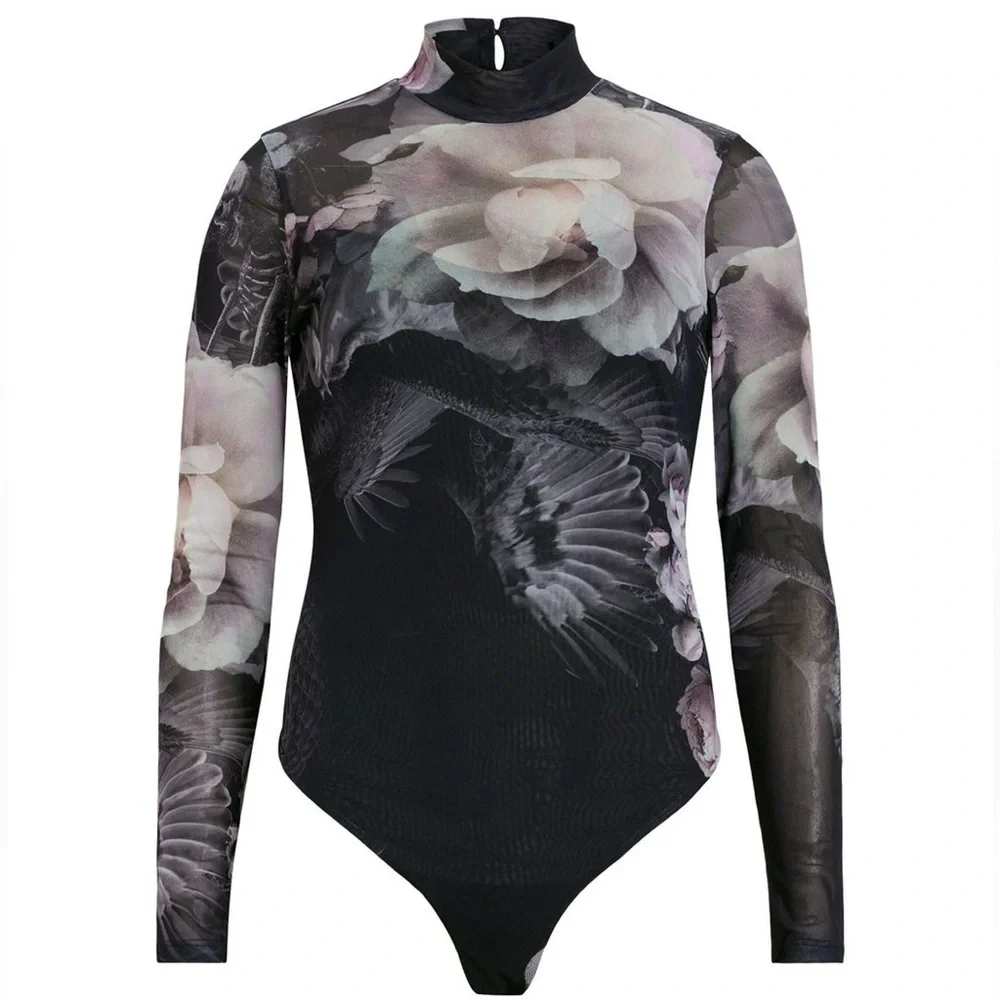 ALL SAINTS Elia Iris Micro-Mesh Bodysuit - Picture 5 of 16